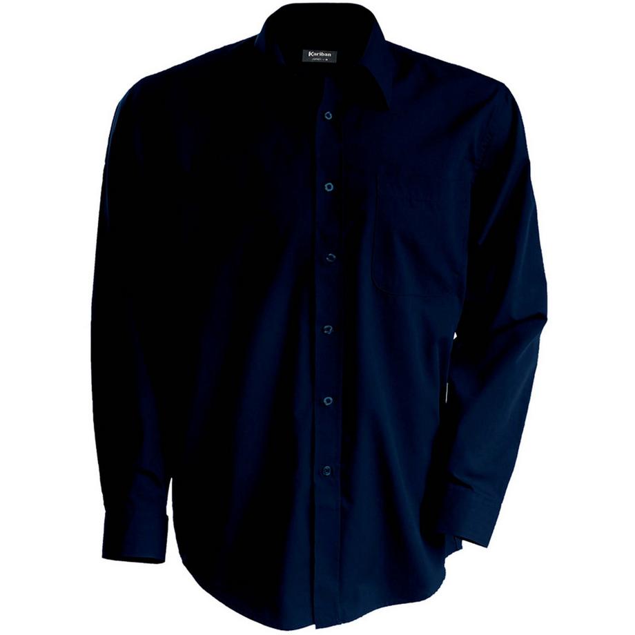 Kariban Camicia Maniche Lunghe Popeline  