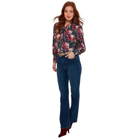 Joe Browns  Statement-Bluse mit Blumenmuster und Schmetterlingsbogen 