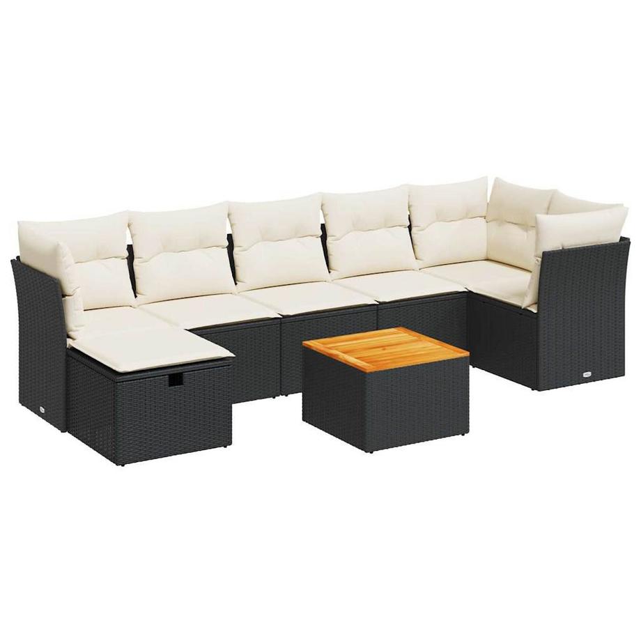 set di divani da giardino Polirattan