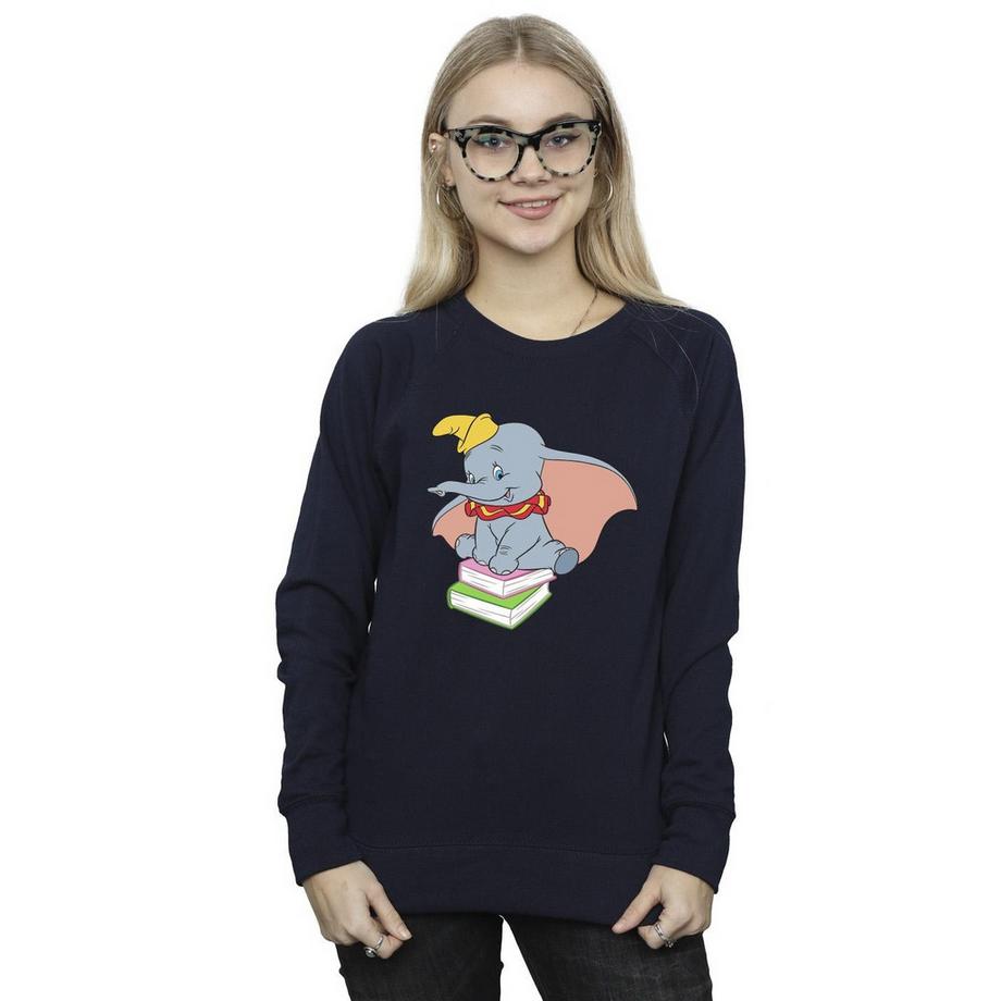 Disney Dumbo Sitting On Books Sweatshirt  