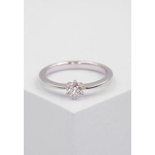 MUAU Schmuck  Bague Solitaire Diamant 0.30ct. or blanc 750 