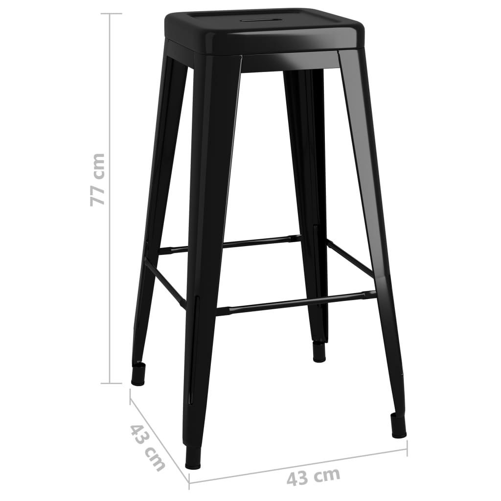 VidaXL Tabouret de bar métal  