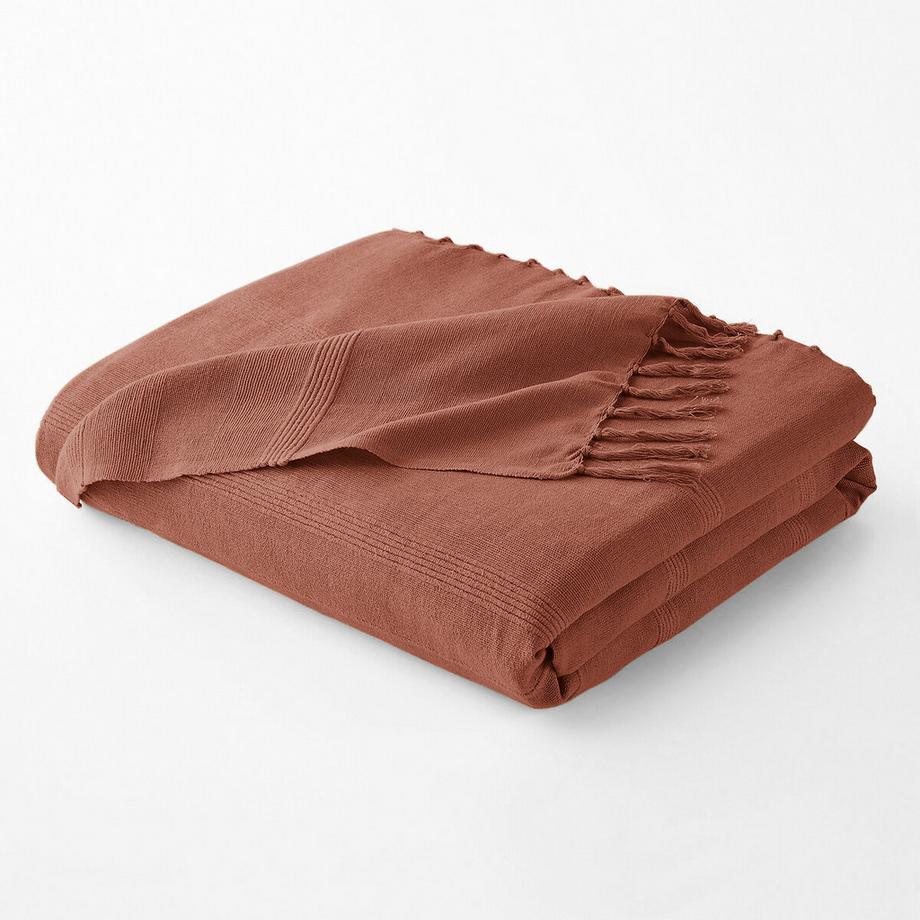 La Redoute Intérieurs Coperta Nedo Cotone con Frange  