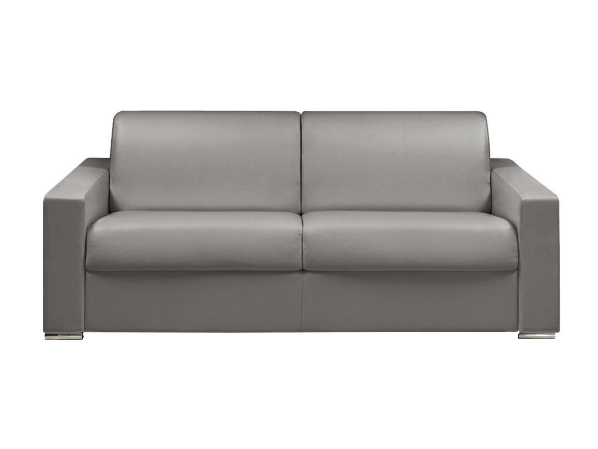 LINEA SOFA Schlafsofa mit Matratze 4Sitzer Kunstleder LiegeflächeMatratzenCALITO  