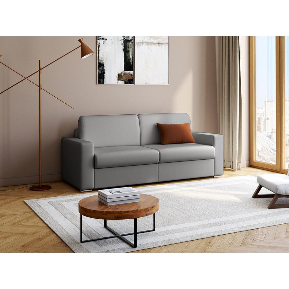 LINEA SOFA Canapé 4 places conible express en simili CALITO CouchageMatelas  