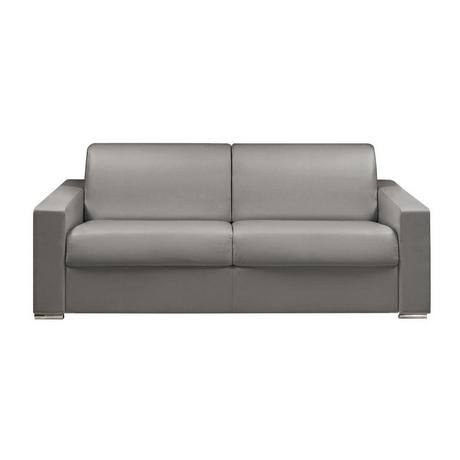 LINEA SOFA Schlafsofa mit Matratze 4Sitzer Kunstleder LiegeflächeMatratzenCALITO  