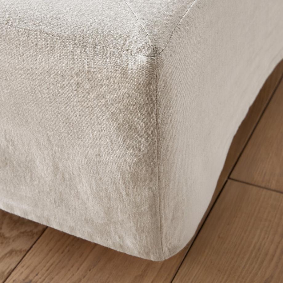 La Redoute Intérieurs  Kurze Betthusse Abella aus gewaschenem Leinen 