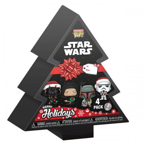 Funko  Funko POP! Star Wars: Happy Holiday Pocket 4PK 