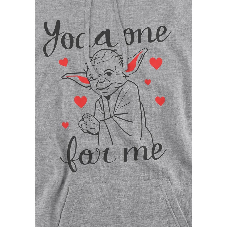 STAR WARS Yoda One For Me Sweat à capuche Saint-Valentin  