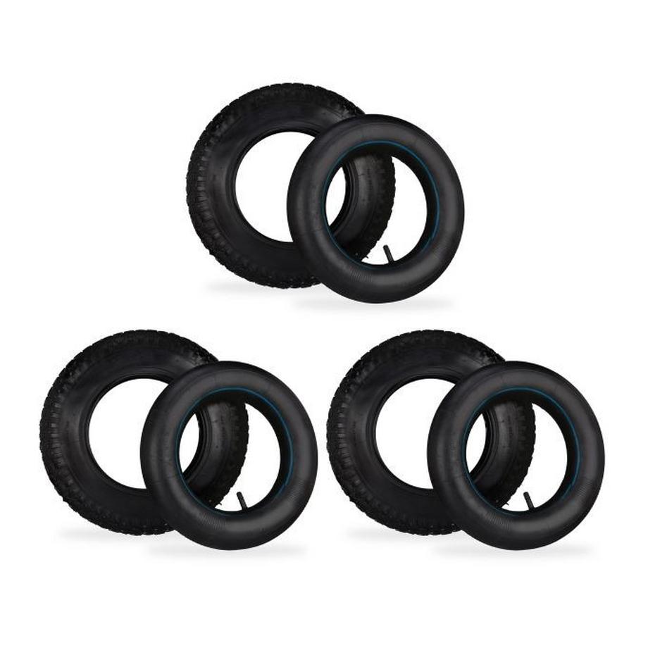 B2X  3x pneus de camion 3.50-8 avec chambre à air 