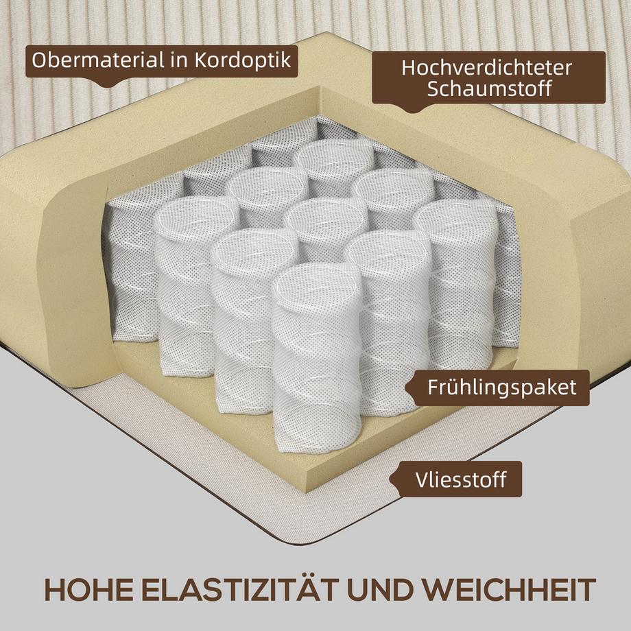 HOMCOM 3 Sitzer Sofa  