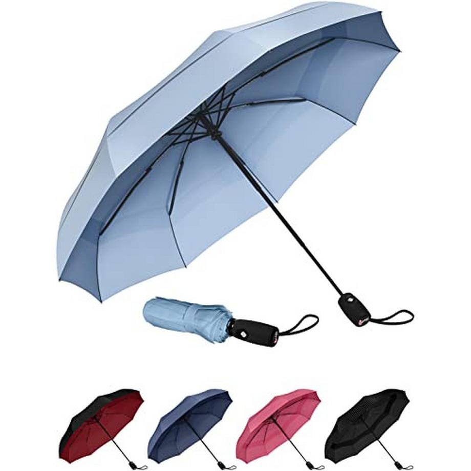 Alopini  Regenschirm - Taschenschirm - Automatisch öffnen und schließen - Klein, kompakt, leicht, stark, 