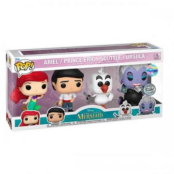 Funko POP! Disney: Ariel/Eric/Scuttle/Ursula 4PK EXM DGLT