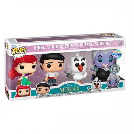 Funko  Funko POP! Disney: Ariel/Eric/Scuttle/Ursula 4PK EXM DGLT 