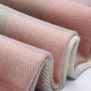 Only-bags.store Kariertes Dreieckstuch Winter Pashmina Weicher Quasten Wickelschal  