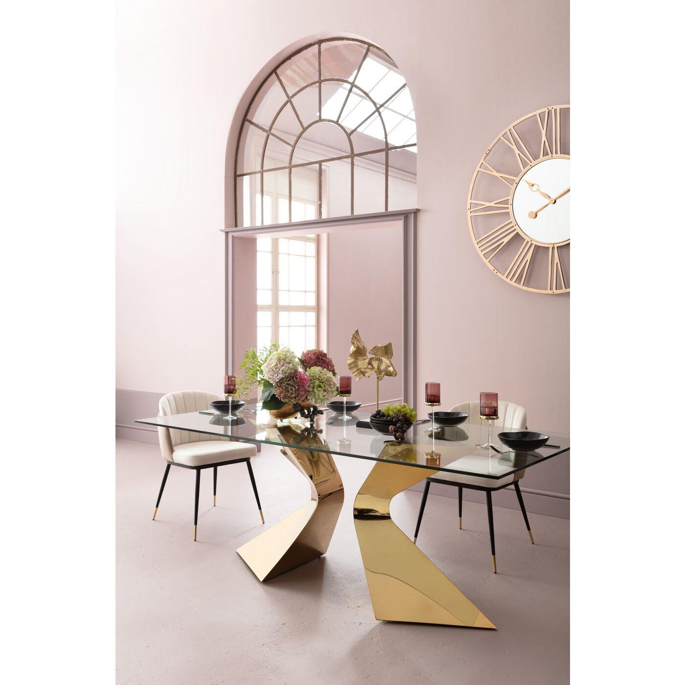 KARE Design Tisch Gloria Gold 200x100cm  