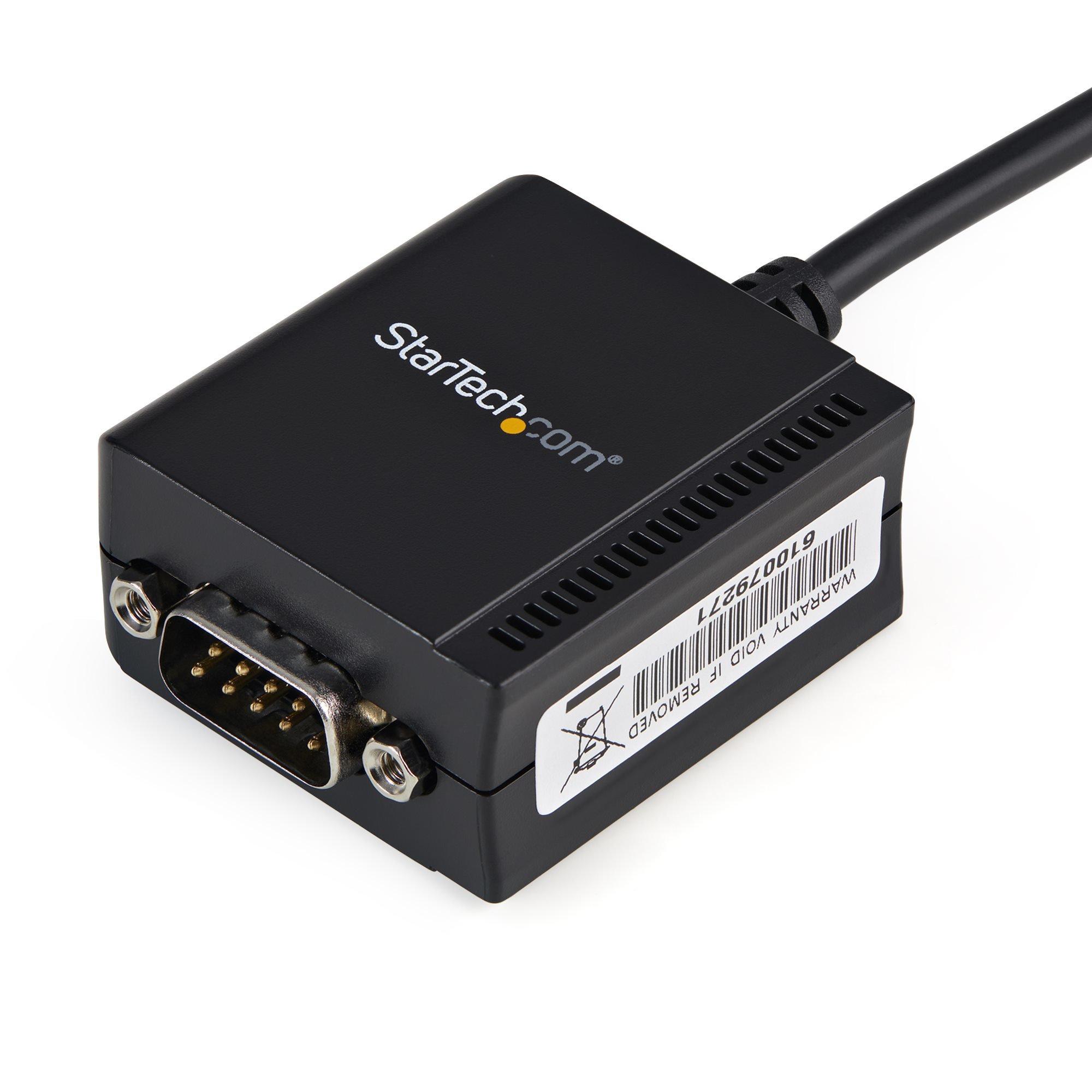 STARTECH.COM  StarTech.com USB auf Seriell Adapter - 1 Anschluss - Stromversorgung über USB - FTDI USB UART Chip - DB9 (9-polig) - USB auf RS232 Adapter 