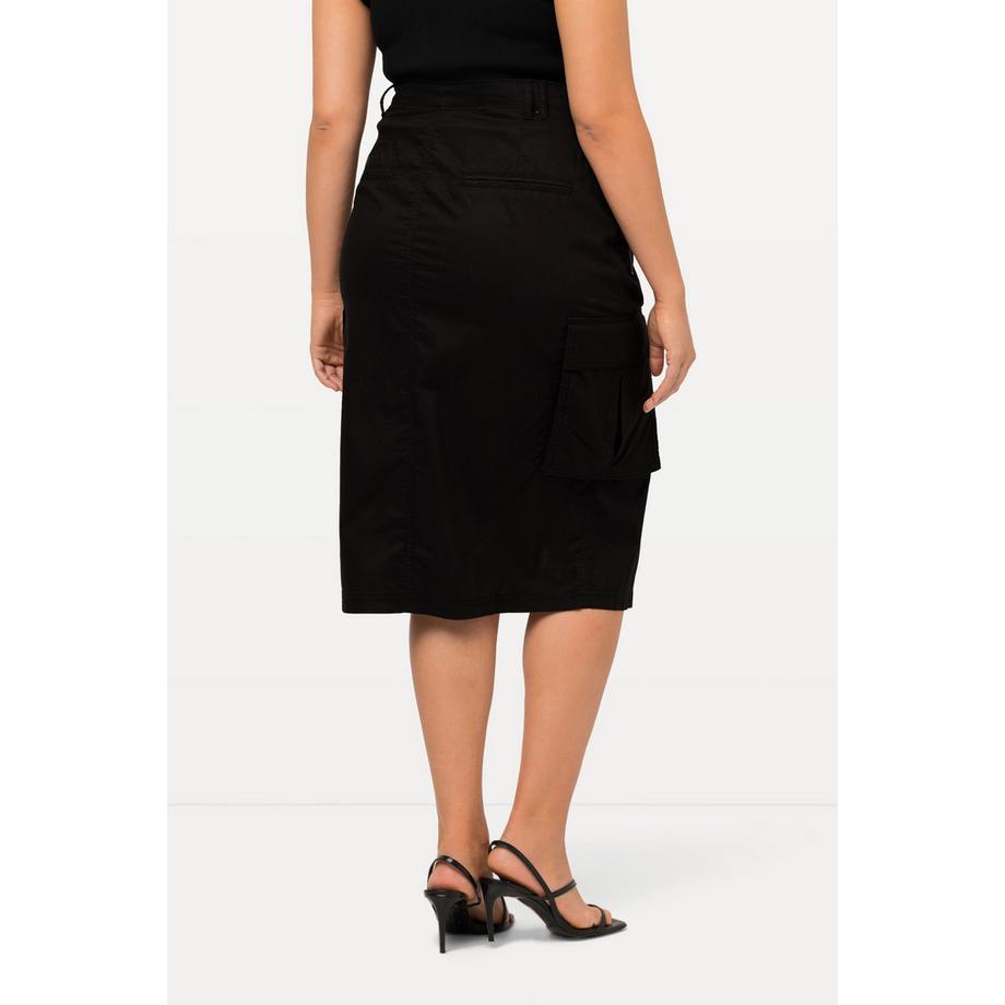 Ulla Popken Gonna Cargo Stile Utility Tasche Misto Lyocell  