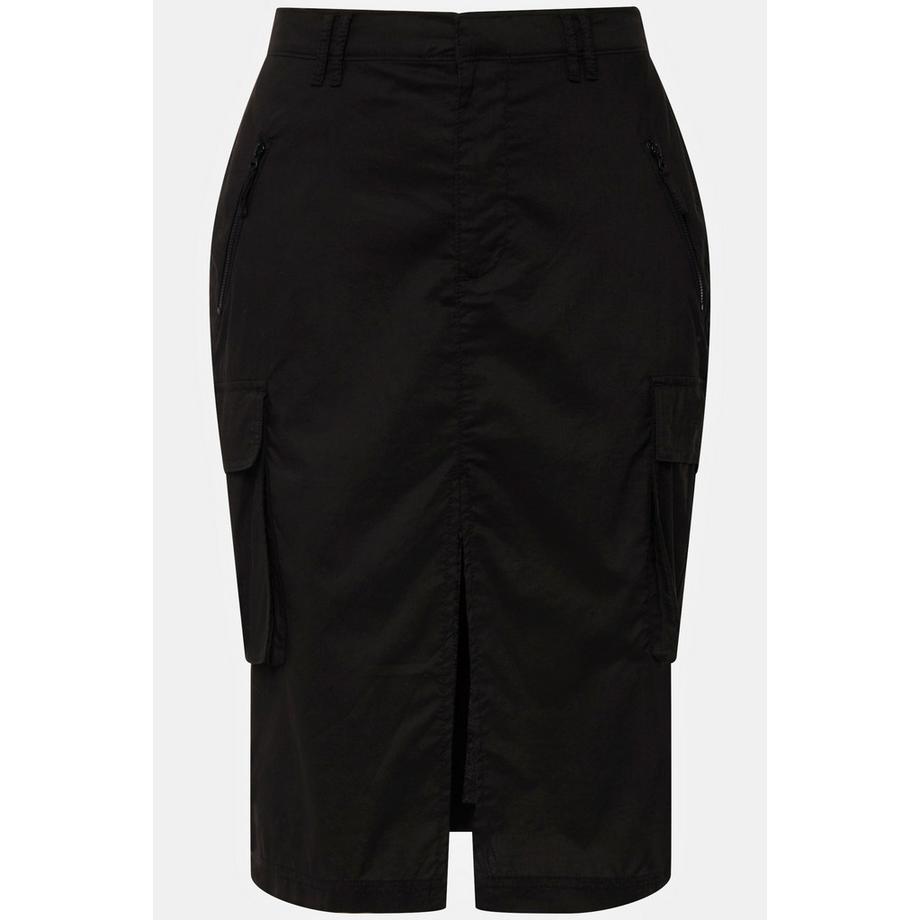 Ulla Popken Gonna Cargo Stile Utility Tasche Misto Lyocell  