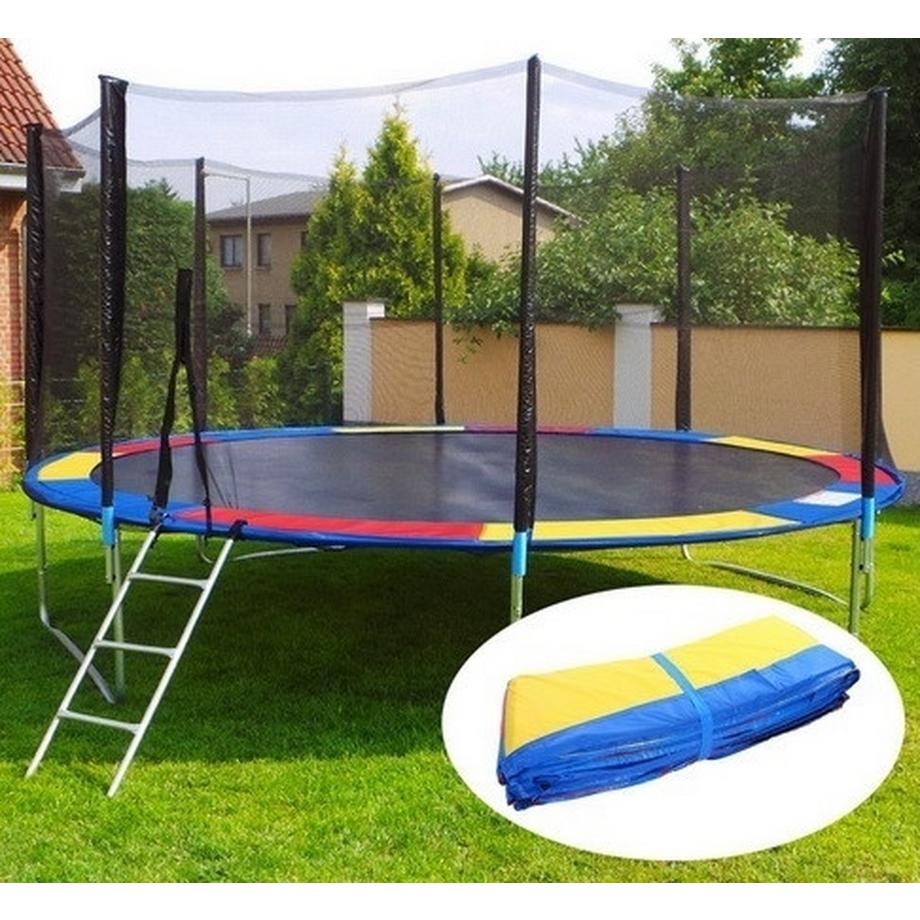 Pricenet  Bunte Federabdeckung für Trampolin 366 374 cm 12ft 