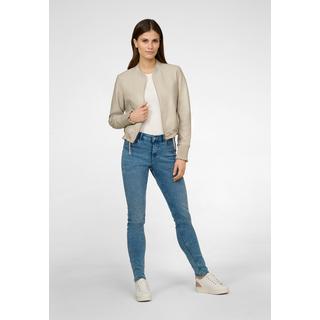 RICANO  Veste en cuir  Lilly, cropped avec cordon de serrage 