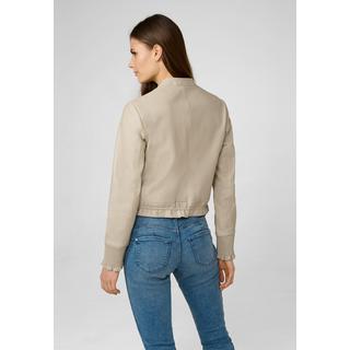 RICANO  Veste en cuir  Lilly, cropped avec cordon de serrage 