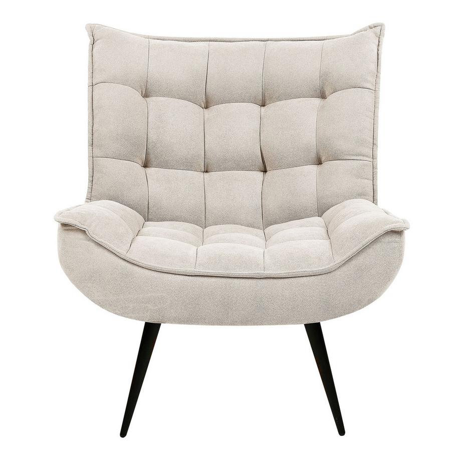 Beliani Fauteuil en Tissu Moderne ALVESTA  