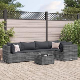 VidaXL set salotto da giardino Polirattan  