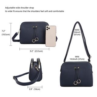 Only-bags.store Solide PU Leder Umhängetasche  