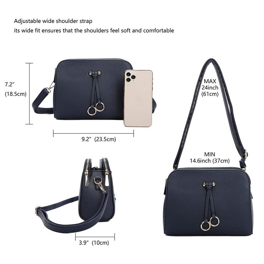 Only-bags.store Solide PU Leder Umhängetasche  