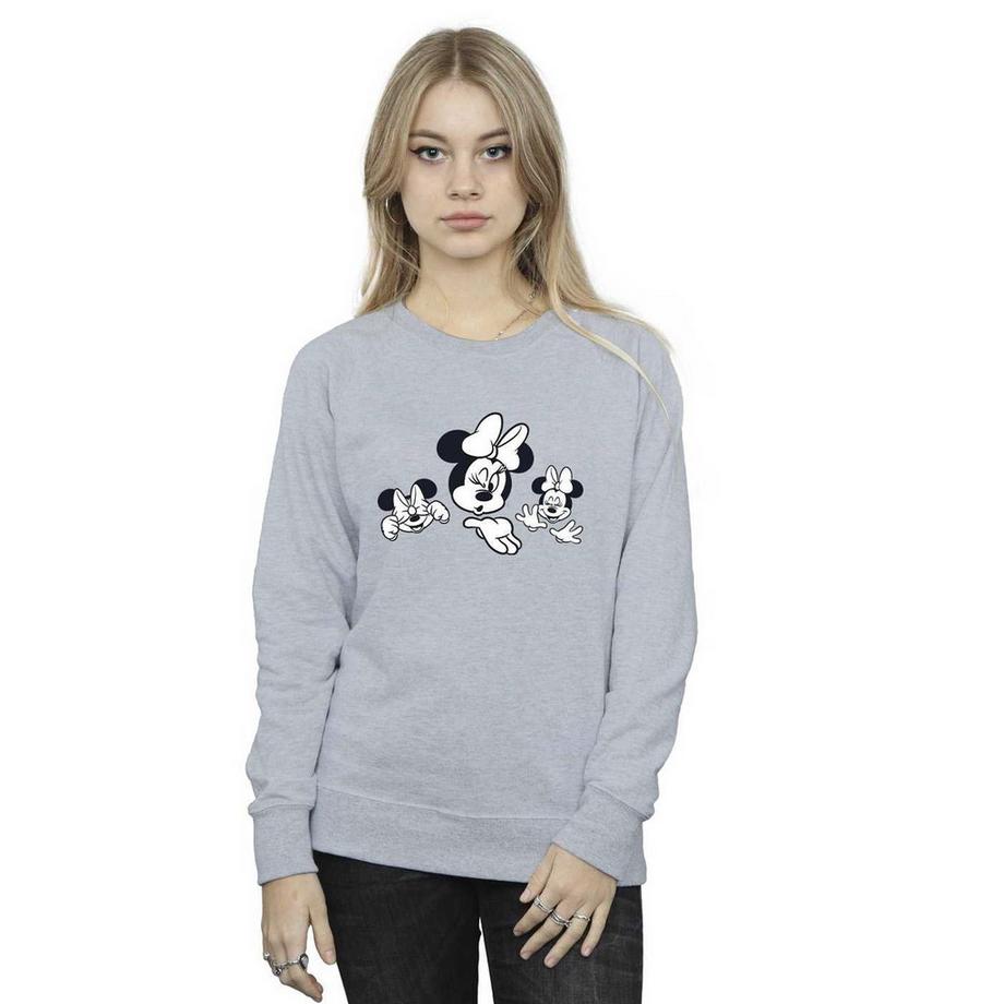 Disney Minnie Mouse Sweatshirt Col Rond  
