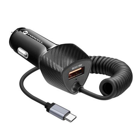 Avizar  Chargeur Voiture USB 38W + Câble USB-C 