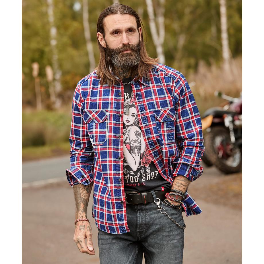 Joe Browns Camicia a Quadri con Stampa sul Retro  