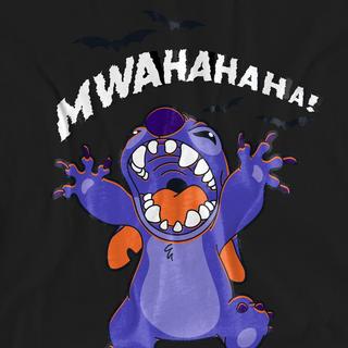 Lilo & Stitch Evil Laugh T-Shirt Stampata Vestibilità Regolare  