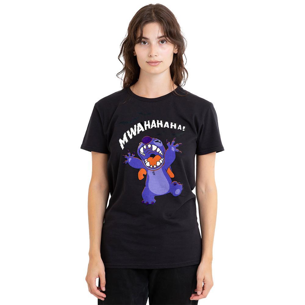 Lilo & Stitch Evil Laugh T-Shirt Stampata Vestibilità Regolare  
