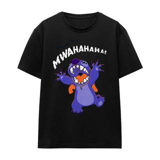 Lilo & Stitch Evil Laugh T-Shirt Stampata Vestibilità Regolare  