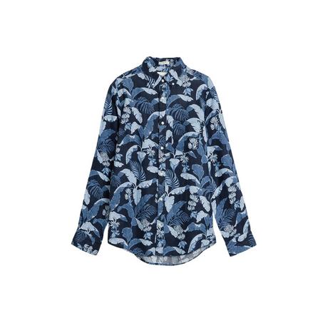 GANT Bedrucktes Regular Fit Leinenhemd  