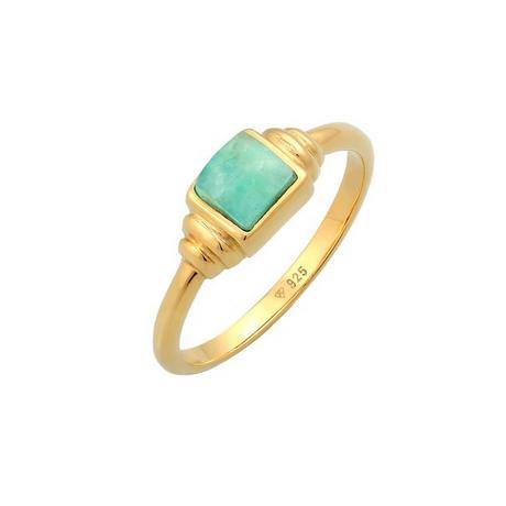 Elli  Ring Amazonit Edelstein Vintage 