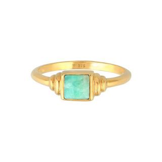 Elli  Ring Amazonit Edelstein Vintage 