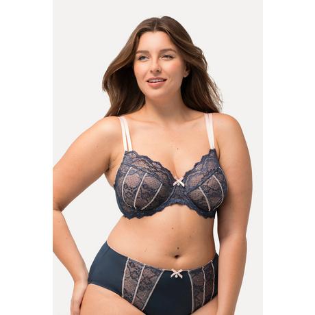 Ulla Popken  Soutien-gorge à armatures, dentelle et bretelles doubles - bonnet C-E 