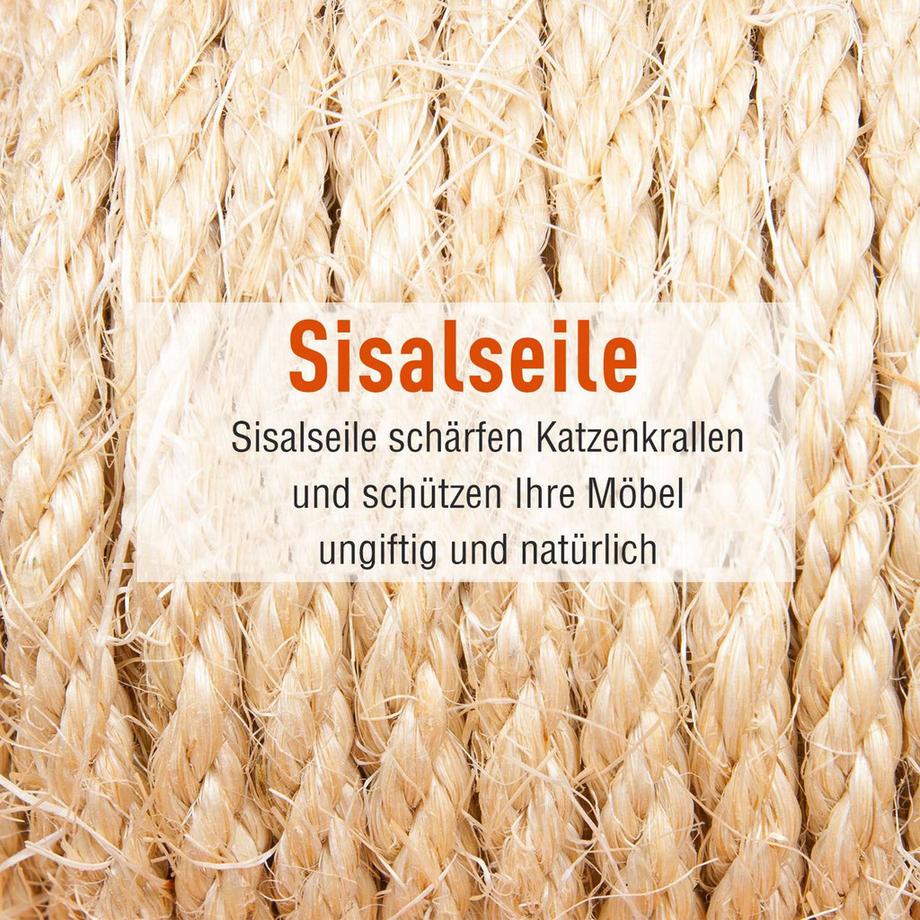 Northio  Kratzbaum Xxl Katzenhöhle Leiter Kletterbaum Mehrstufig Grau 50X50X170Cm 