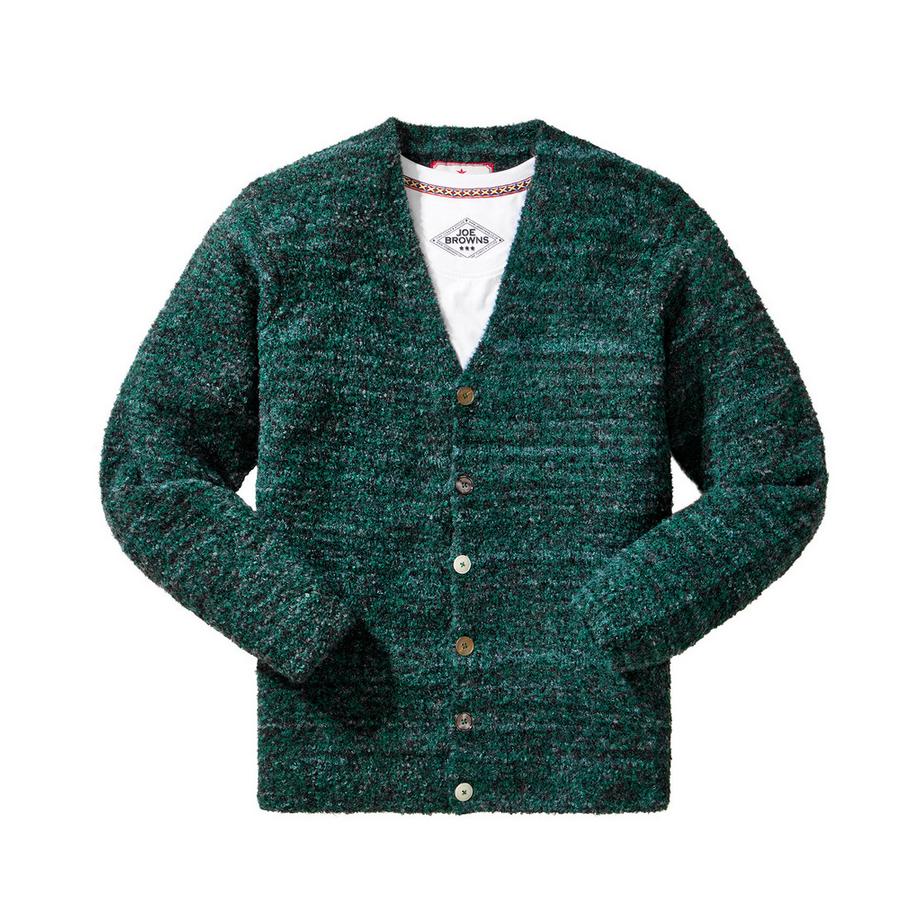 Joe Browns Superweiche V-Ausschnitt Strickjacke mit Kontrastknöpfen  