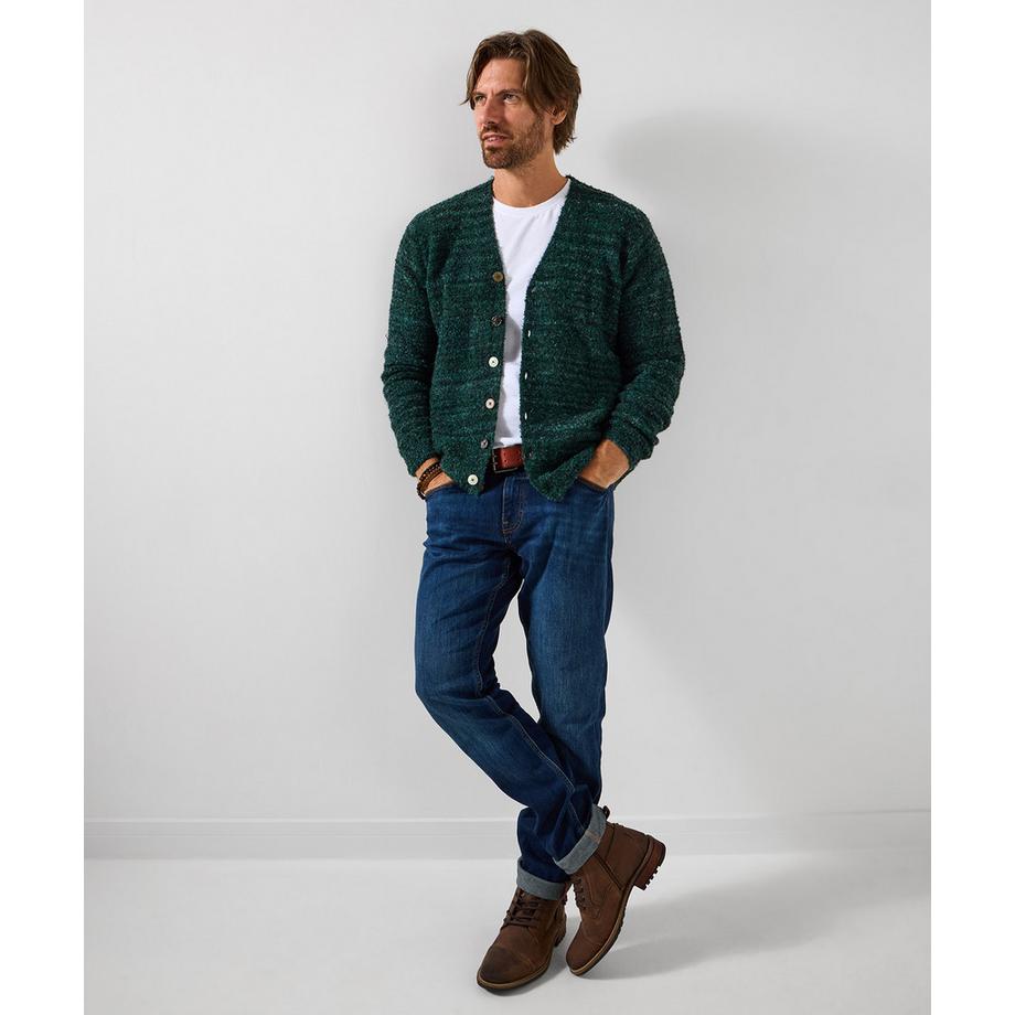 Joe Browns Superweiche V-Ausschnitt Strickjacke mit Kontrastknöpfen  