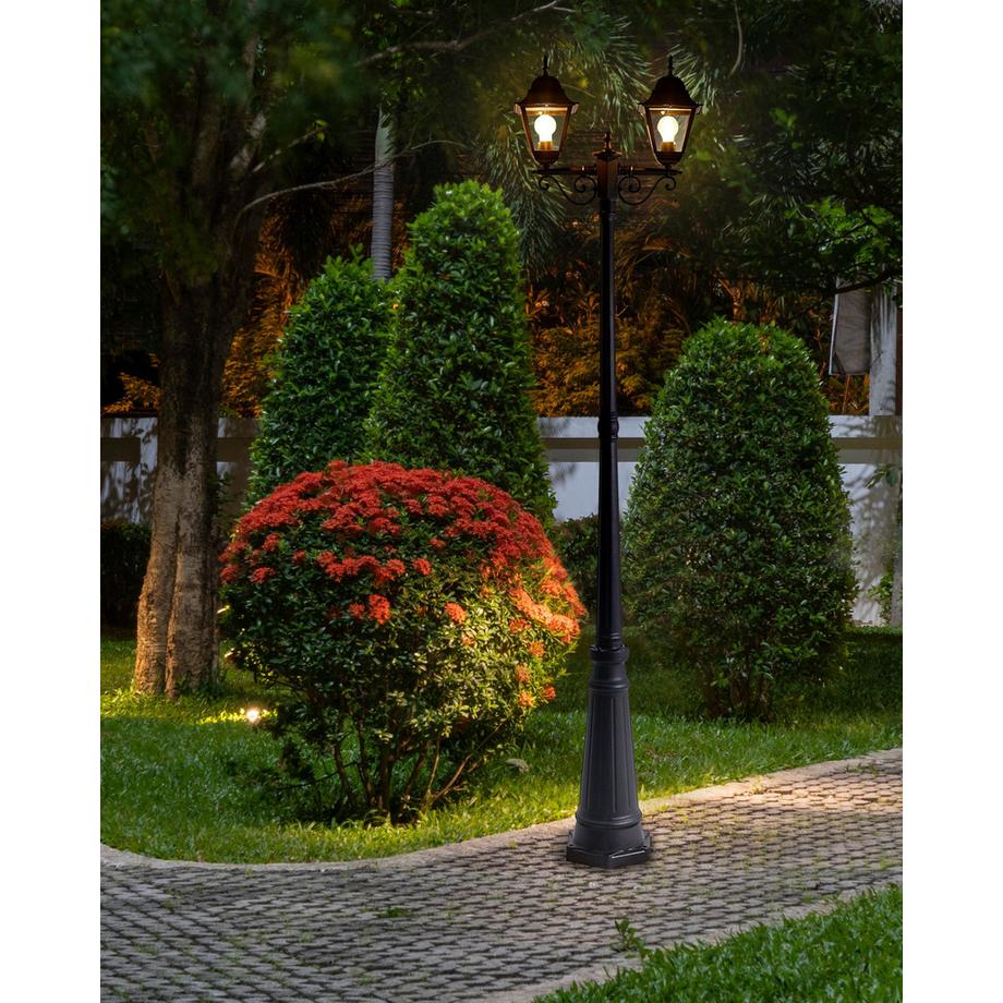 Beliani Aussenlaterne aus Aluminium Retro SUKRI  