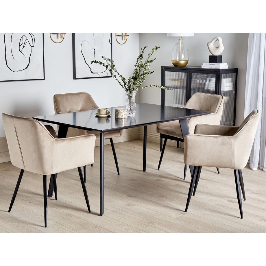 Beliani Table de repas en MDF  DORCAS  