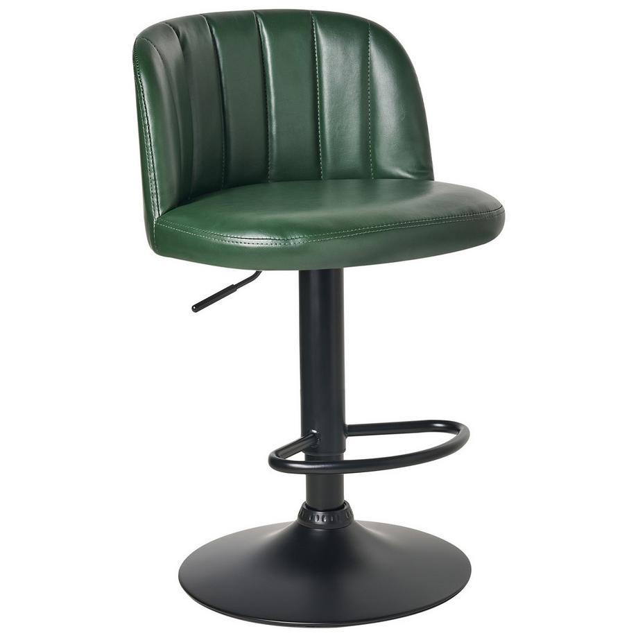 Beliani Lot de 2 tabourets de bar en Cuir PU  VLORE  