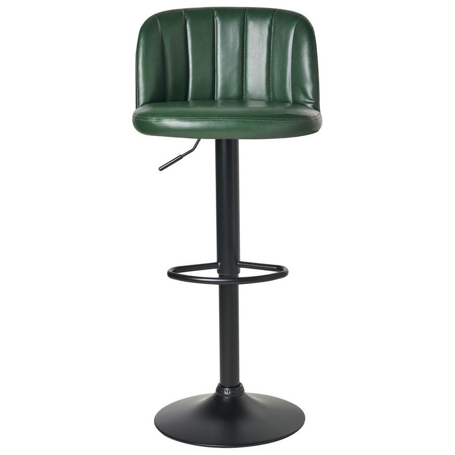 Beliani Lot de 2 tabourets de bar en Cuir PU  VLORE  