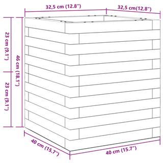 VidaXL fioriera da giardino Legno di douglas  