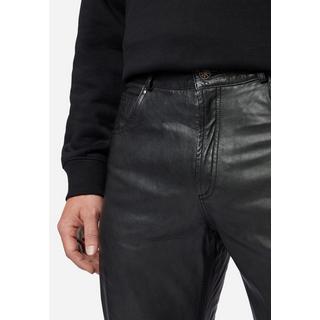 RICANO  Pantalon en cuir pour homme, Trant Pant, jeans en cuir à cinq poches en cuir d'agneau lavé. 