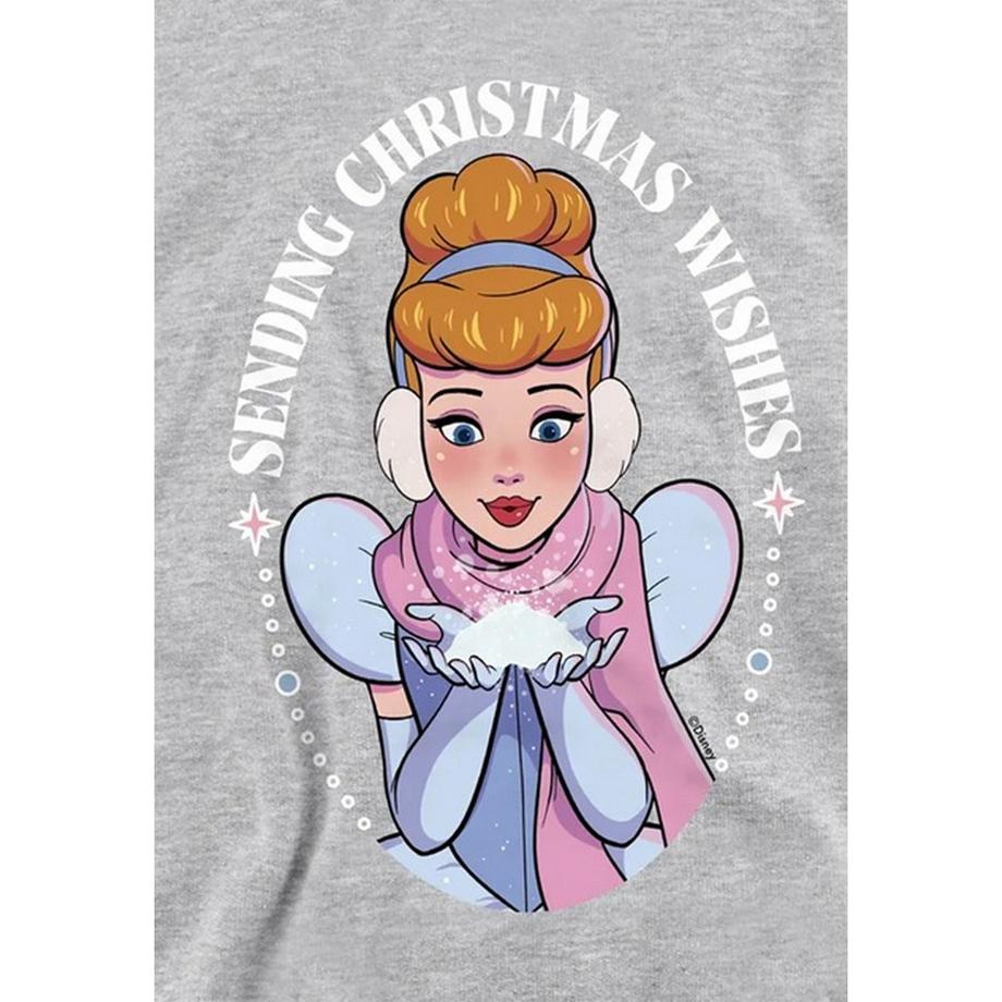 Cinderella  Sending Christmas Wishes Felpa Con Cappuccio Erica 